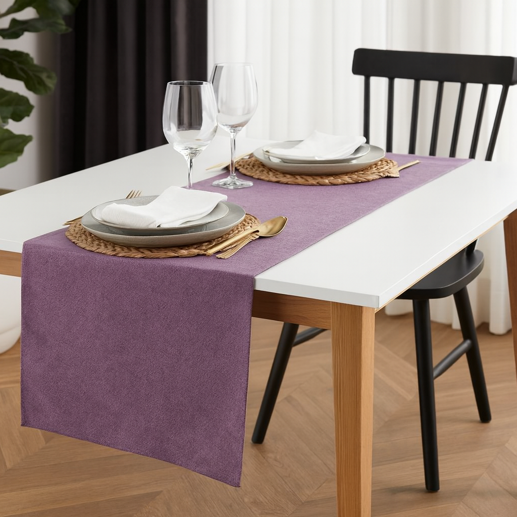 Classic Purple Table Runner