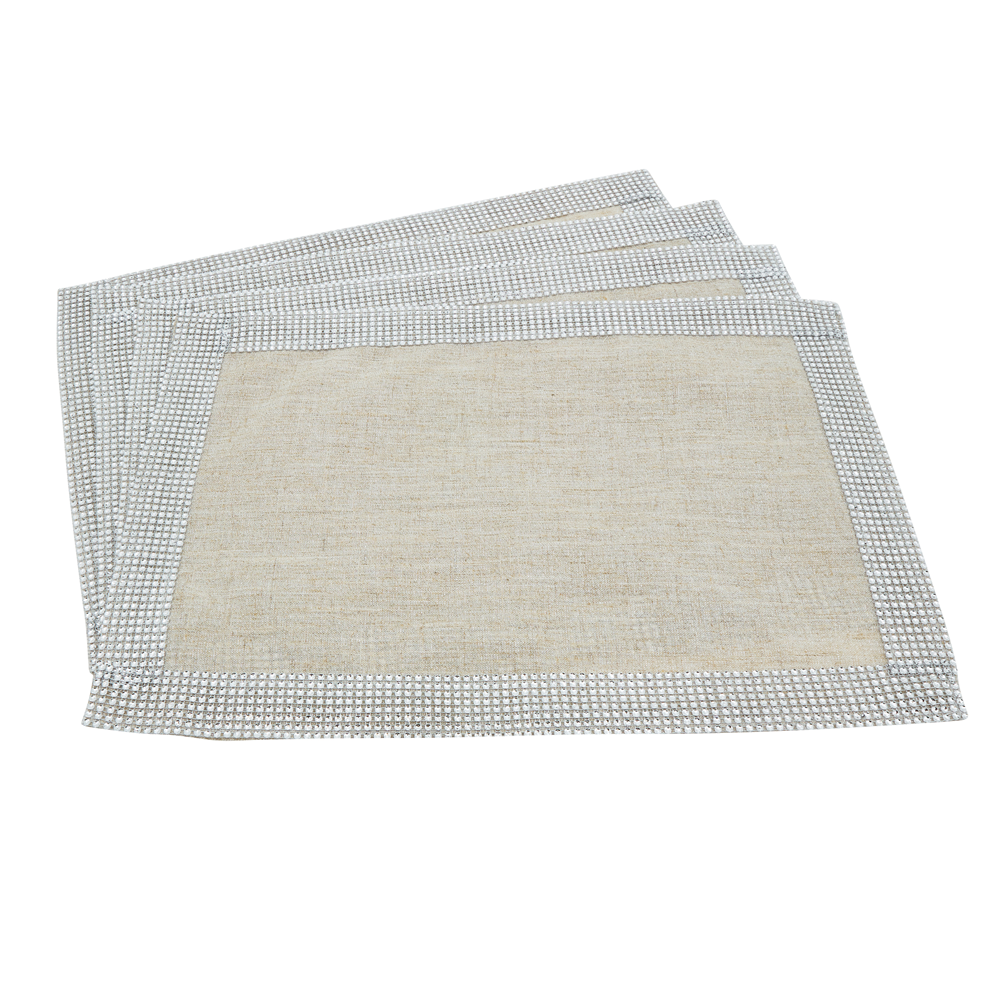 315 - Silver Elegant Studded 14"x20" Placemat