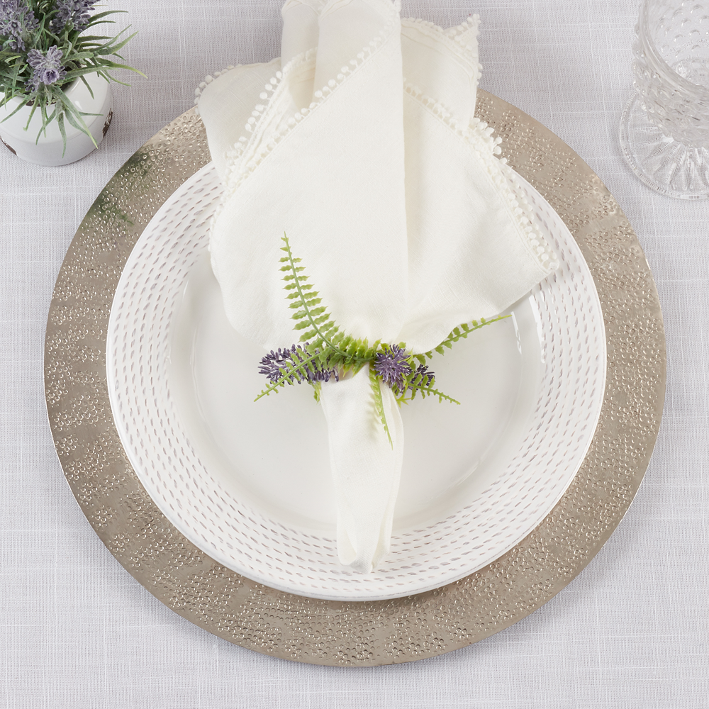 Lavender Napkin Ring Holder