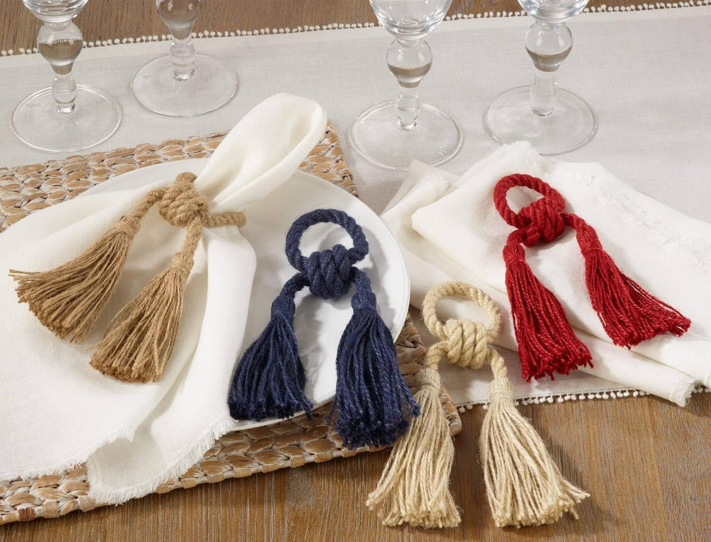 Jute Tassel Napkin Ring