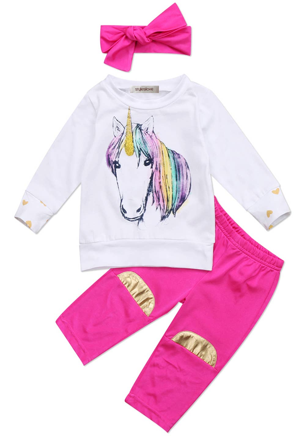 Unicorn 3pcs Baby Outfit
