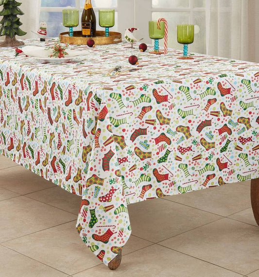 1228 - Christmas Stockings Tablecloth