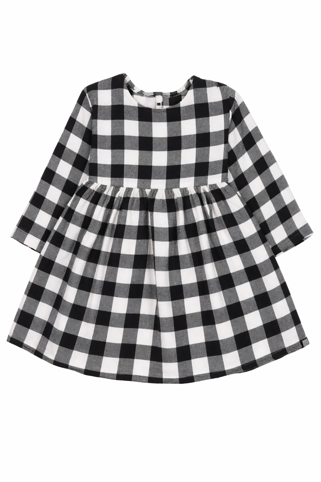 Black and White Gingham Baby Dress