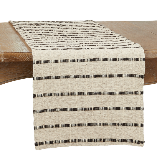869 - Natural Corded Cotton 16"x72" Table Runner