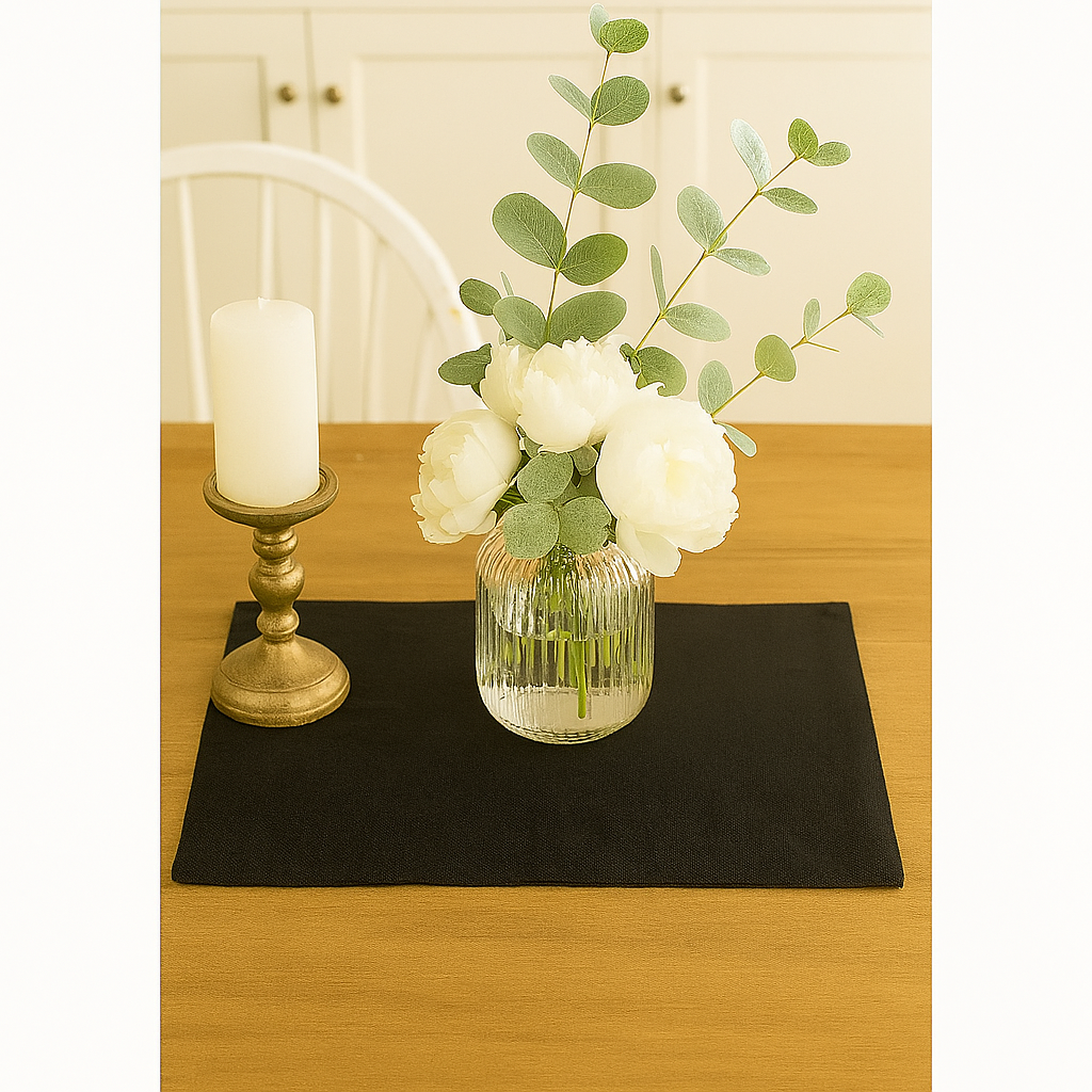 TBL0066 - Black Everyday Design 14"x20" Placemat