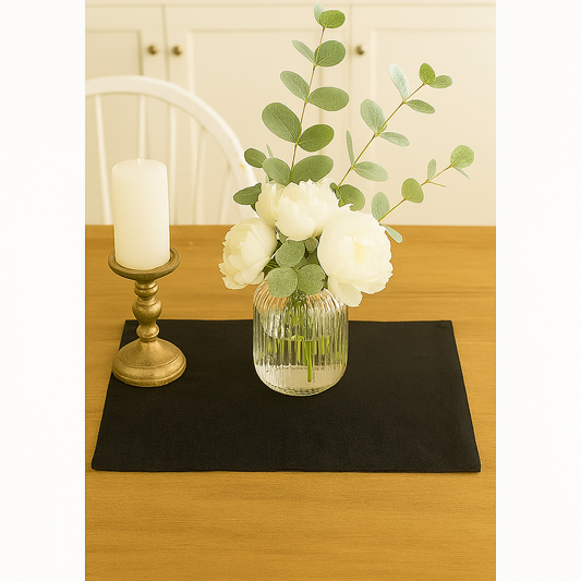 TBL0066 - Black Everyday Design 14"x20" Placemat