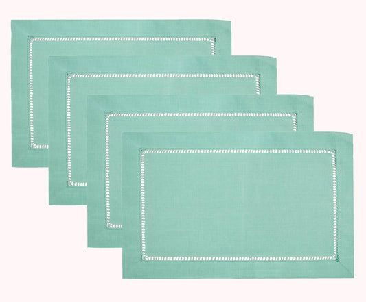 7300 - Valspar Icy Blue Hemstitch Placemat