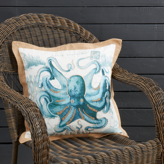 7423 - Octopus 18" Outdoor Throw Pillow