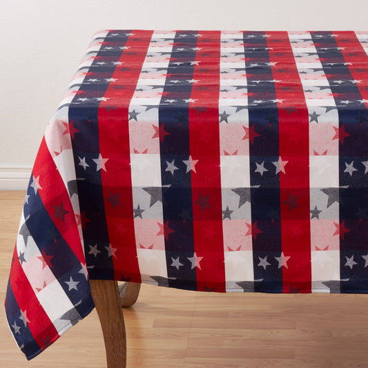 1776 - Stardom Plaid Americana Cotton Blend Tablecloth