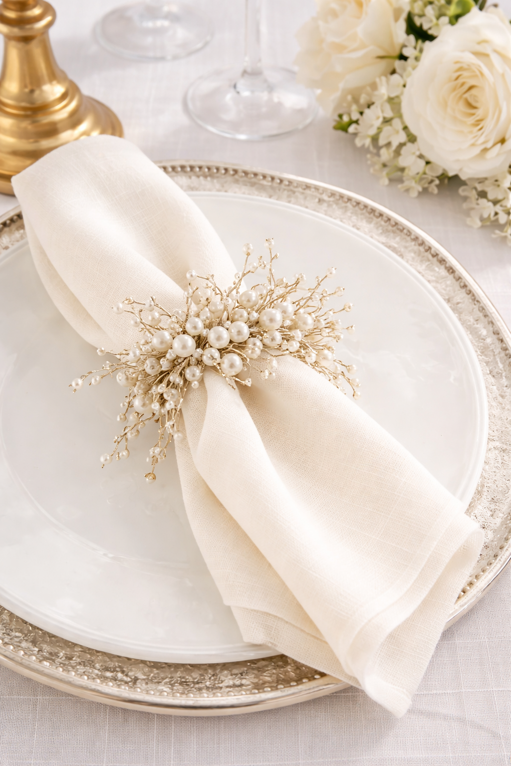 Ivory Pearl Napkin Ring