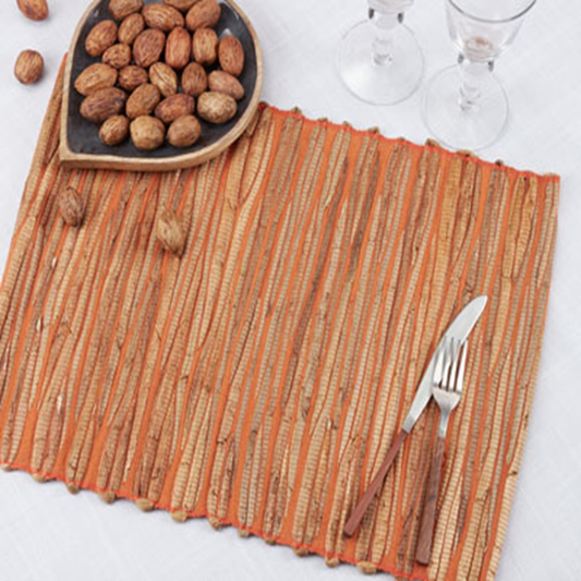 4500 - Orange Water Hyacinth 14x20 Placemat