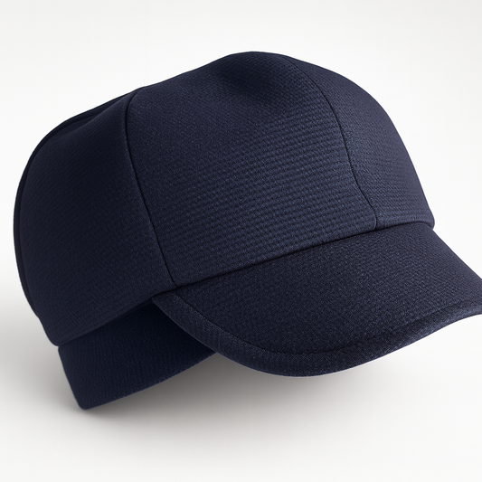 Navy Blue Classic Baby Cotton Hat (3-12 Months)