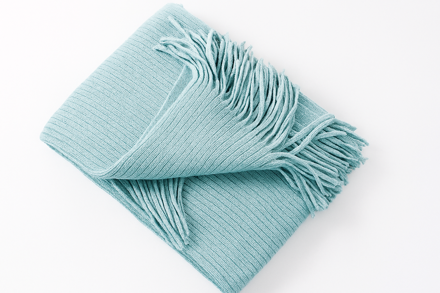 CTH024 - Faux Cashmere Soft 50"x60" Throw Blanket - Aqua