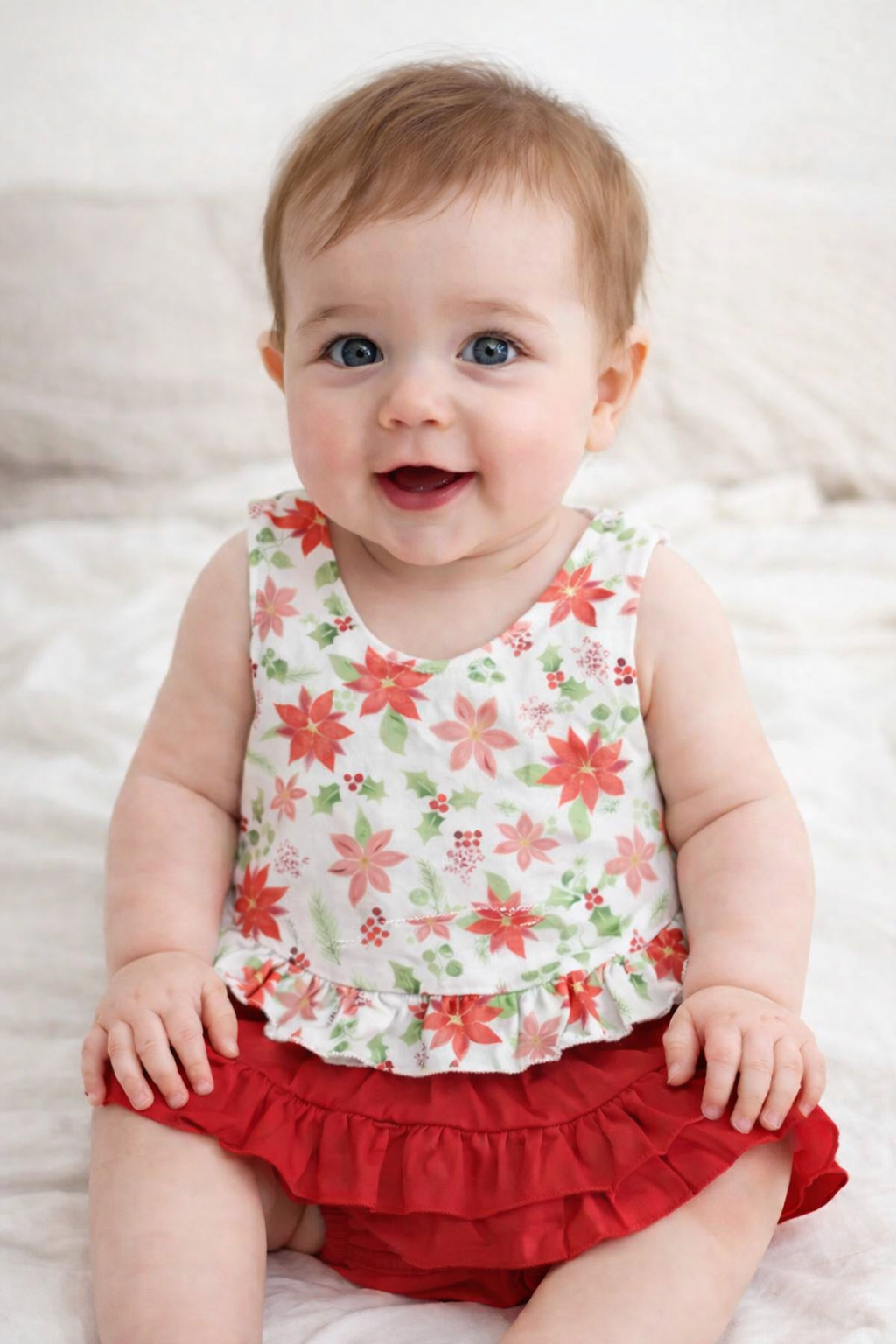 Floral Baby Girl Tank and Ruffle Bloomers