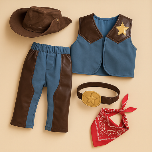 Western Cowboy Baby Toddler 5-Piece Costume Set