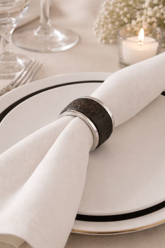 Bark Wood Napkin Ring