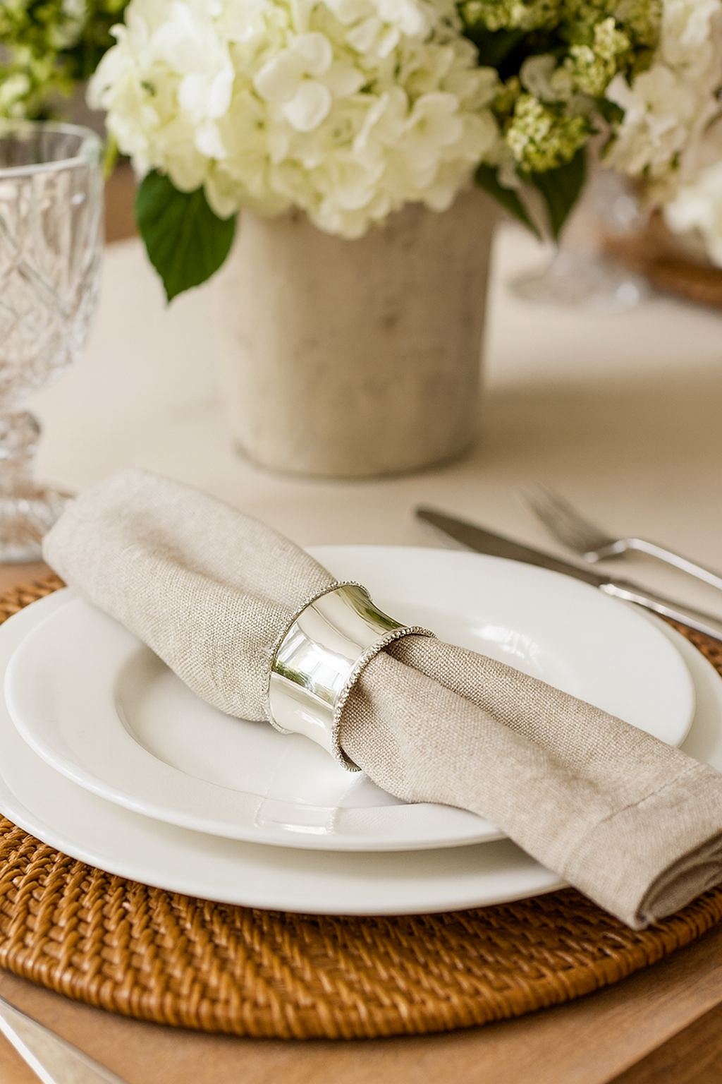 Classic Silver Metal Napkin Holder