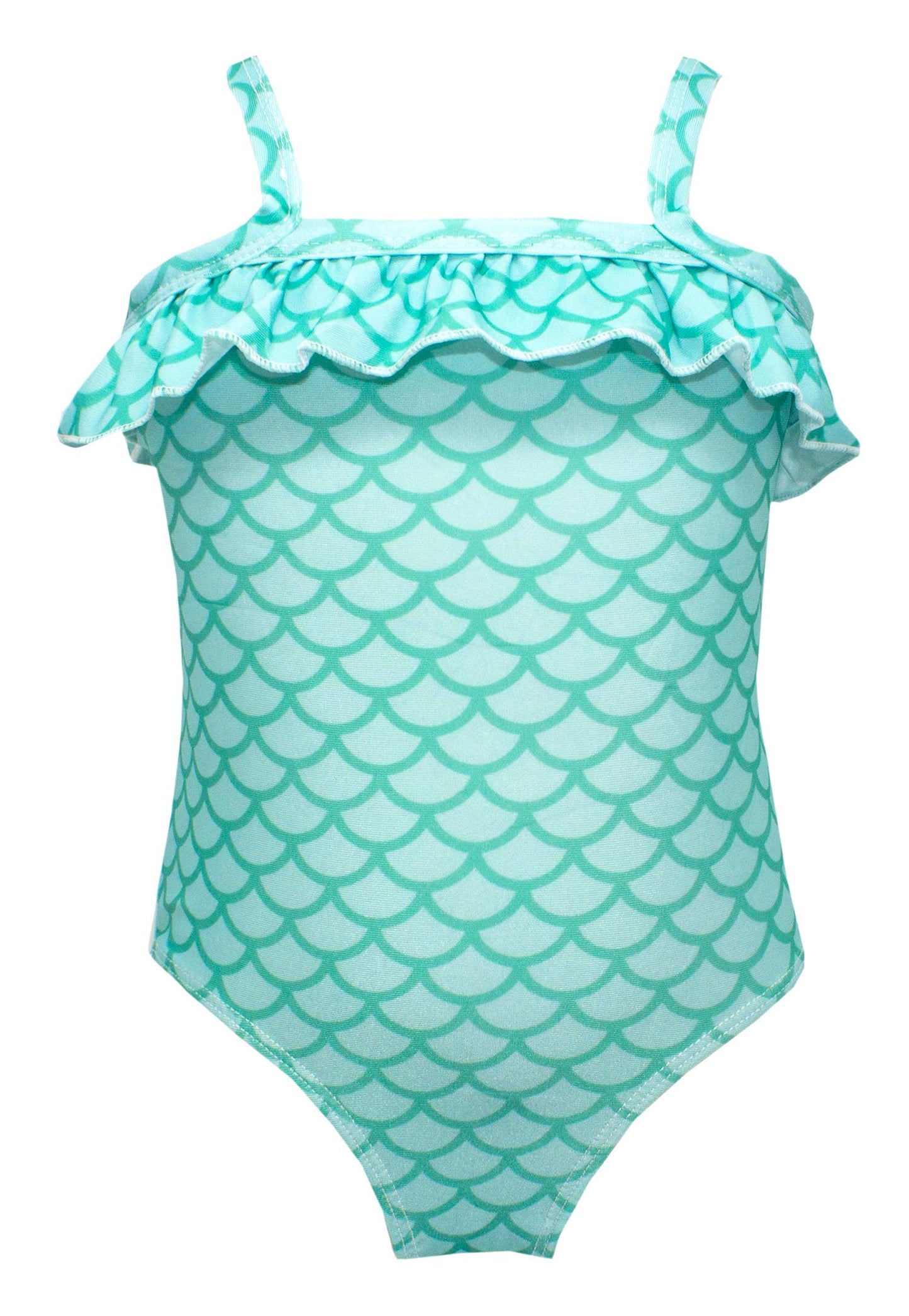 Green Mermaid One-Piece Toddler Girl Swimsuit