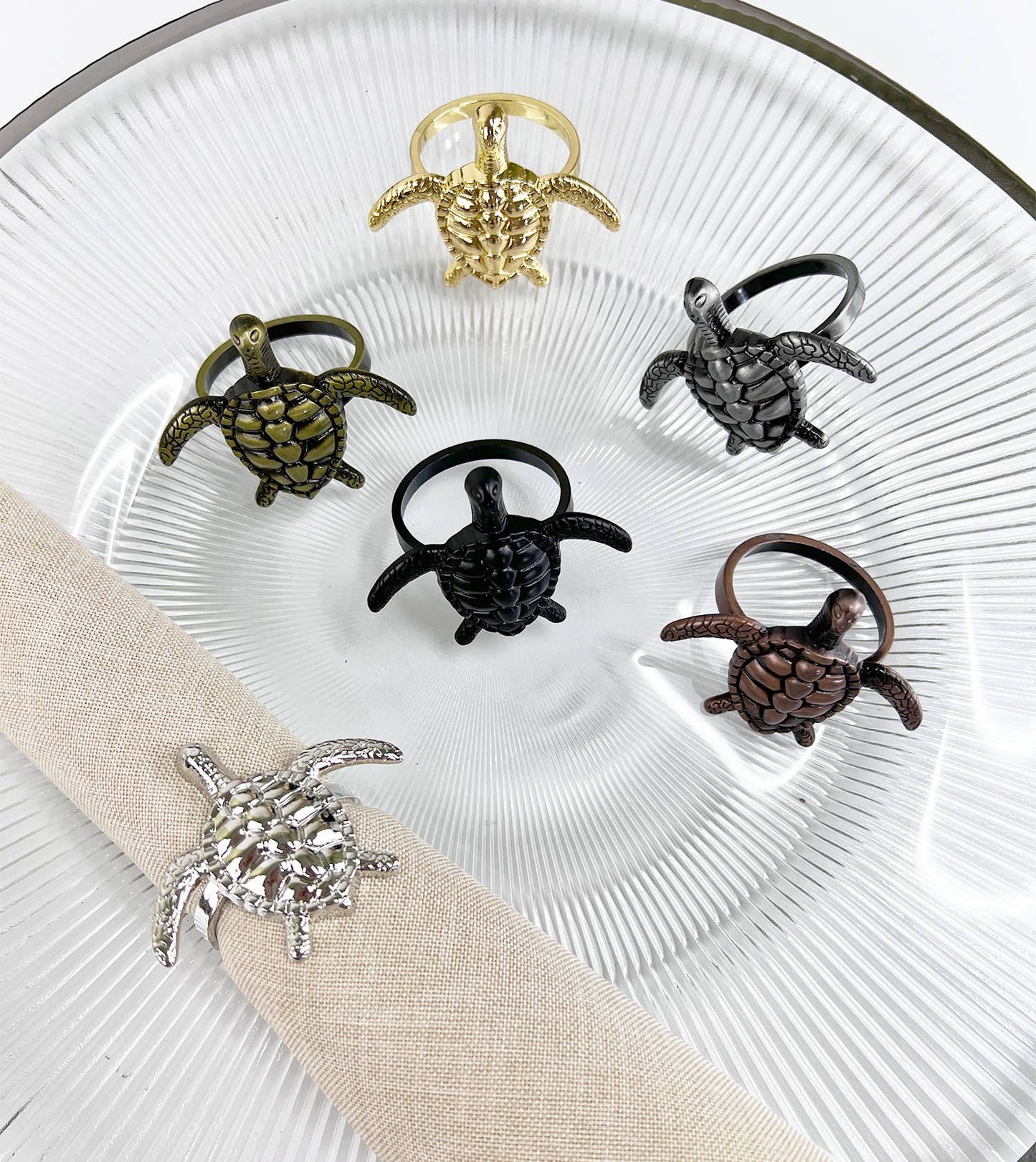 NR0171 - Sea Turtle Metal Napkin Ring Holder