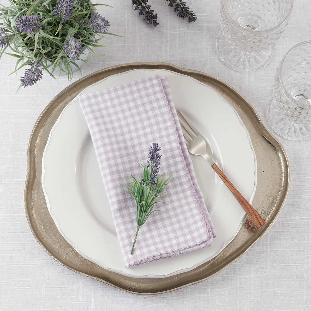 9201 - Gingham 18" Cotton Cloth Napkin - 4 Colors Available
