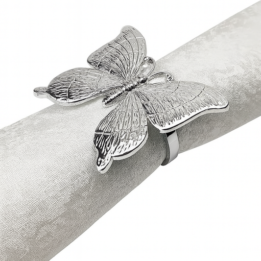 NR0149 - Silver Butterfly Metal Napkin Ring