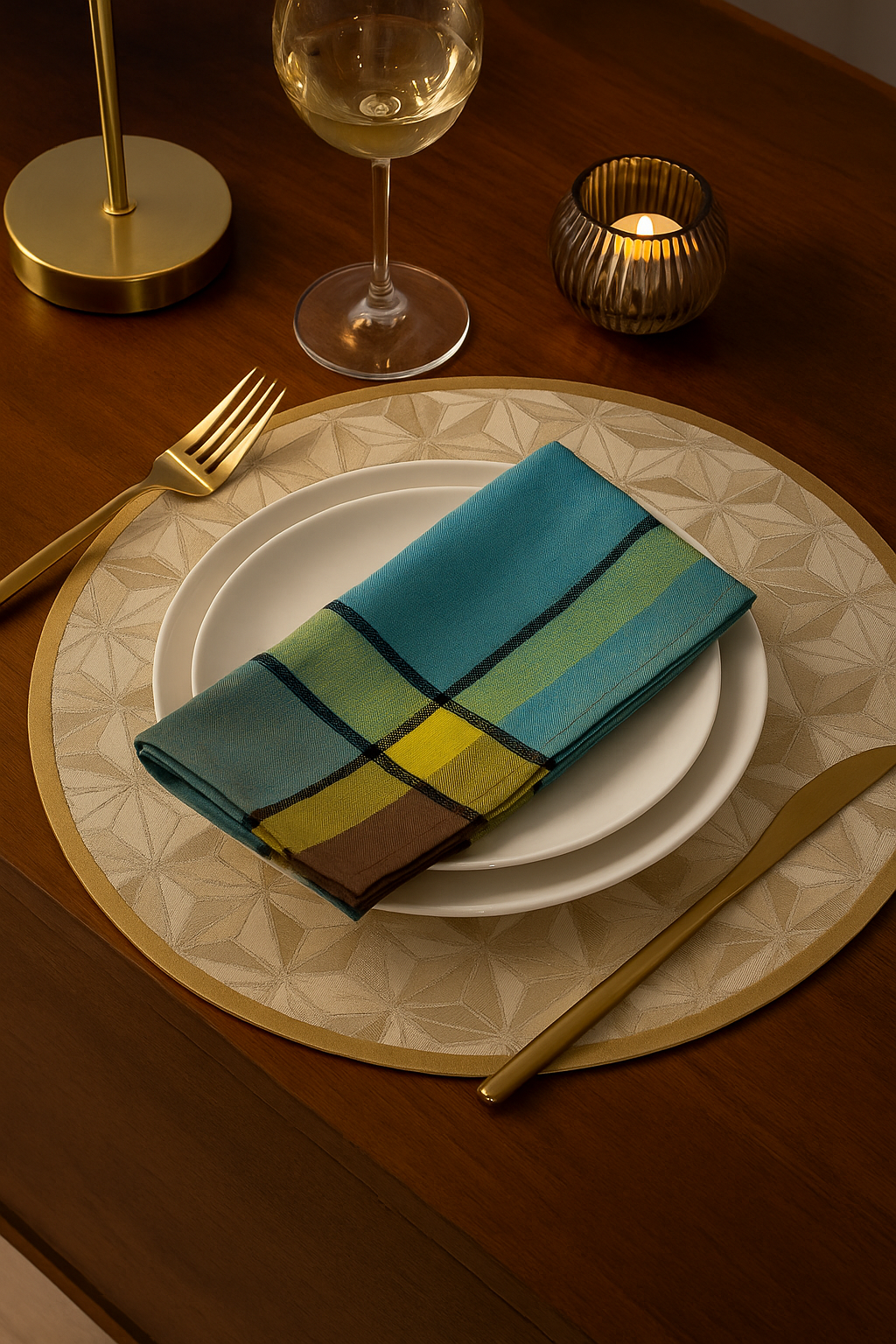 7111 - Sea Green Maison Beaujard Provencal 20" Cloth Napkin
