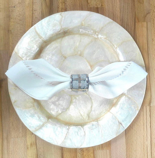 NR0027 - Silver Mesh Metal Napkin Ring