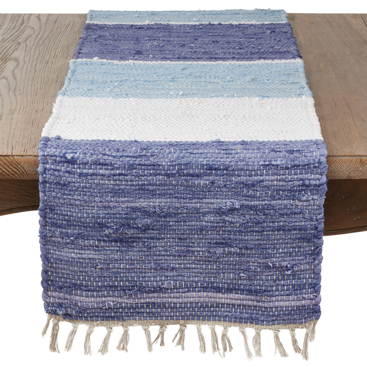 4867 - Multicolor Chindi Cotton 16"x72" Table Runner