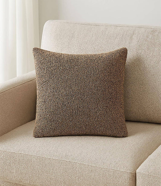 PLW0169 - Brown 18" Nubby Weave Minimalist Throw Pillow