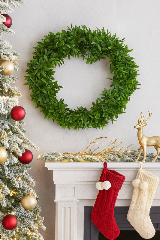 12" Green Capsicum Decorative Wreath