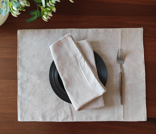TBL0079 - Classic Solid Natural Cloth Napkin