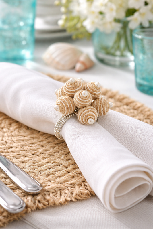 Natural Spiral Ball Napkin Ring
