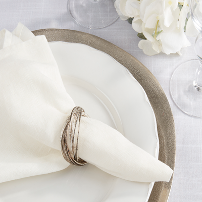 NR362 - Silver Bangle Napkin Ring