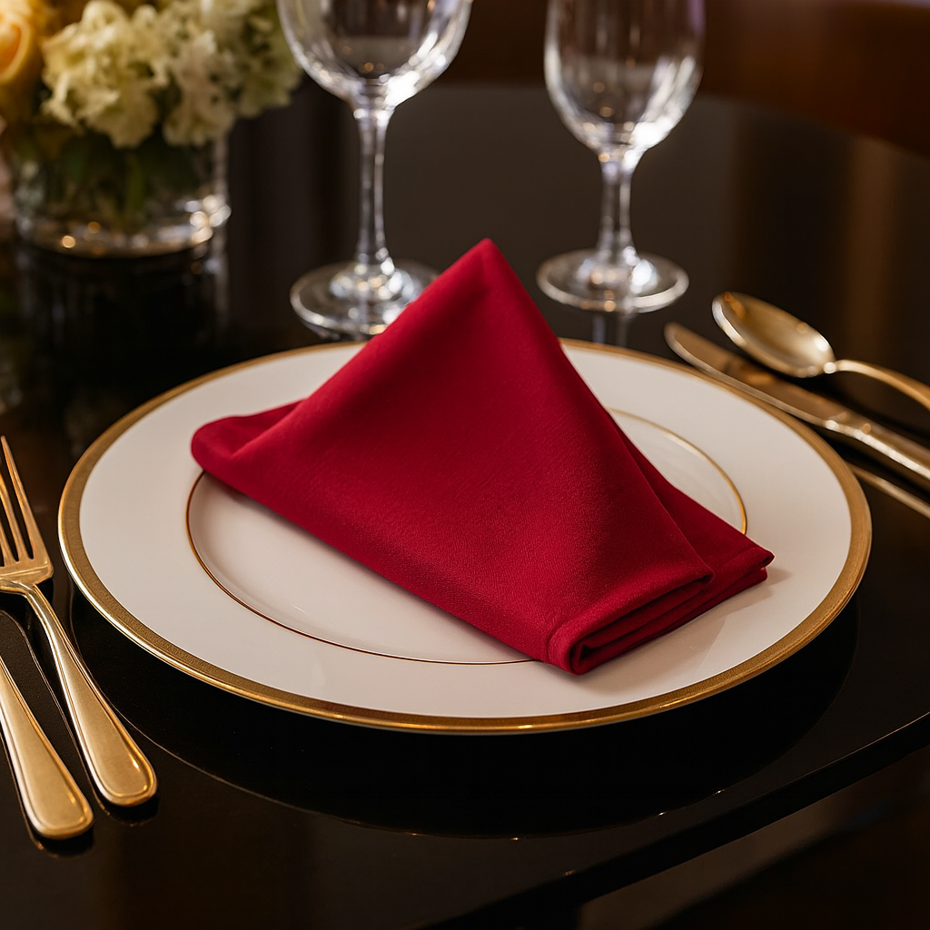 321 - Red Solid 20" Dinner Napkin