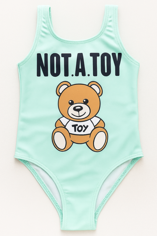 Aqua Toddler Bear Girl One-Piece Swimsuit
