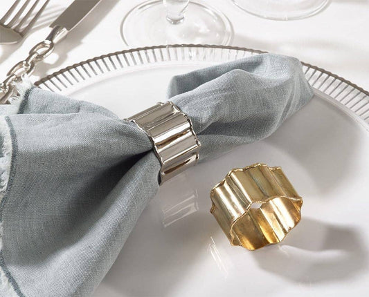 NR697 - Silver Classic Napkin Ring Holder