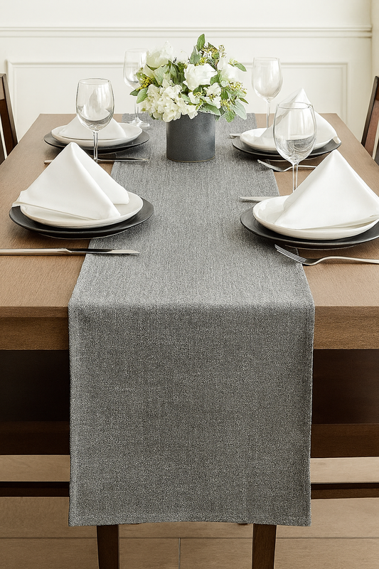 TBL0066 - Grey Everyday Design Table Runner