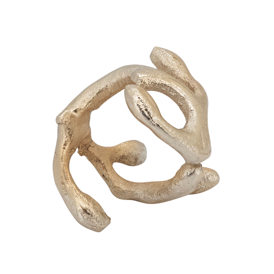 NR967 - Gold Twigs Aluminum Napkin Ring
