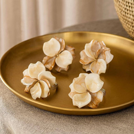NR0183 - Coral Blossom Flower Napkin Ring