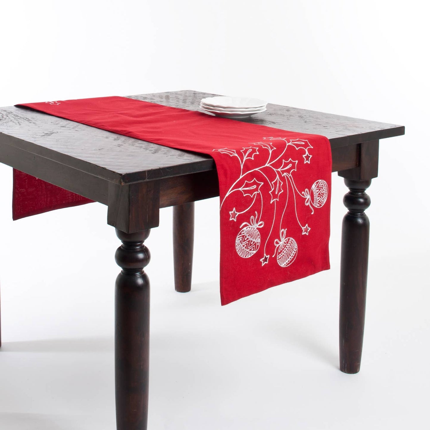 71347 - Red Holiday Christmas Design 16"X70" Table Runner