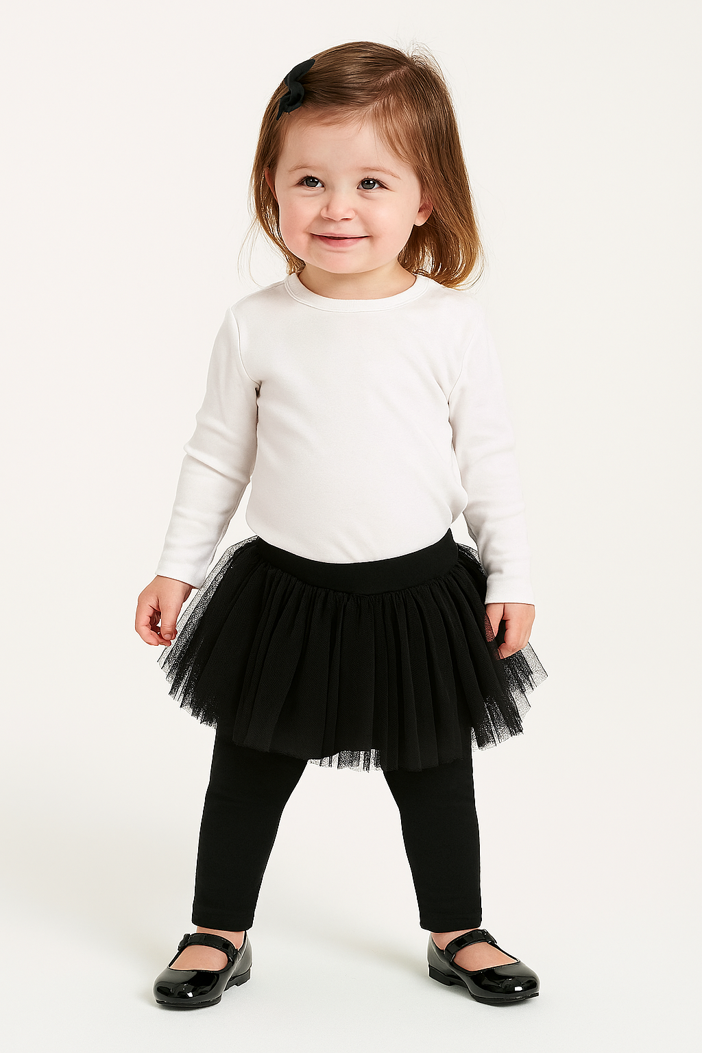 Black Toddler Girl Tutu Legging Pants