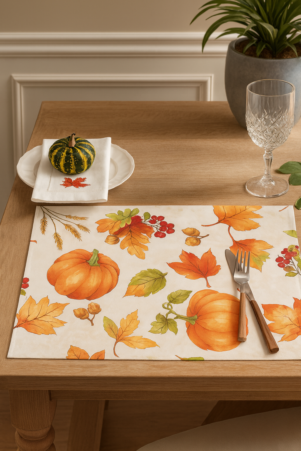 6339 - Fall Pumpkin 13x19 Placemat