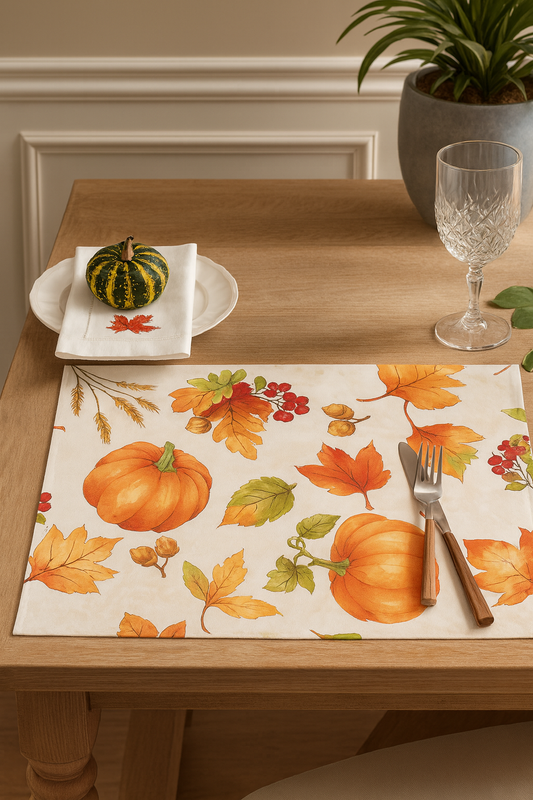 6339 - Fall Pumpkin 13x19 Placemat