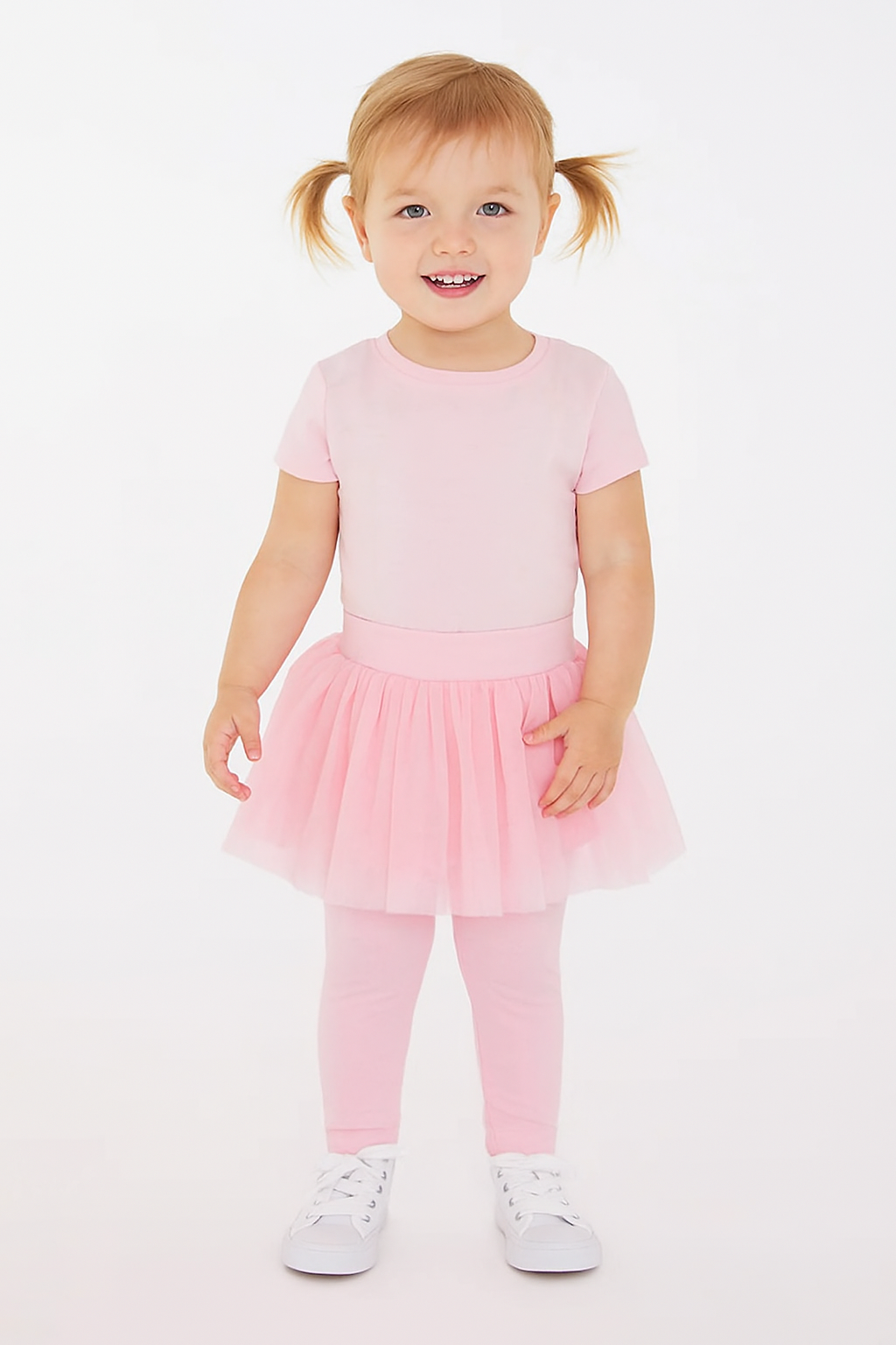 Pink Toddler Girl Tutu Legging Pants