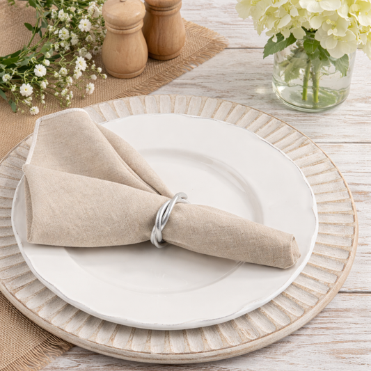 Silver Twisted Napkin Ring