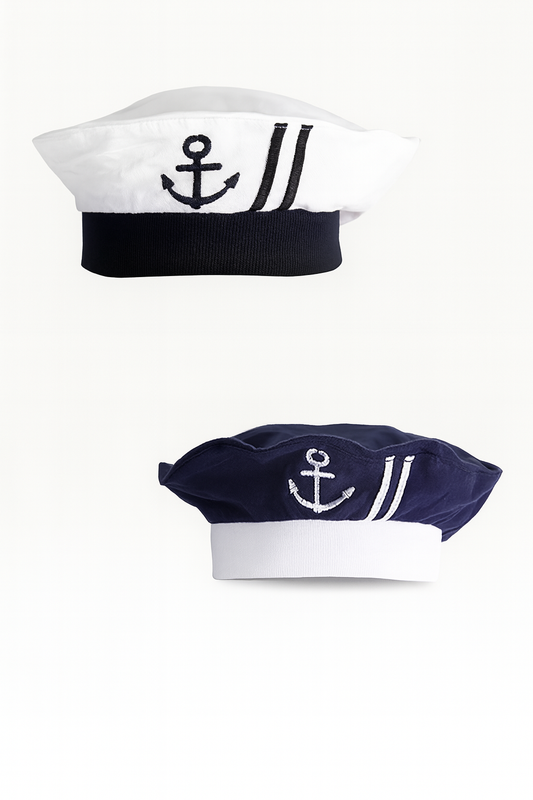 Embroidered Anchor Nautical Sailor Cotton Baby Hat