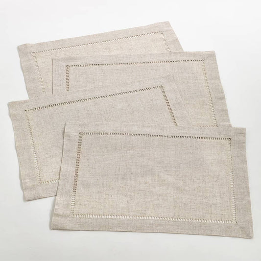 731 - Hemstitch Linen Blend 14"x20" Placemat