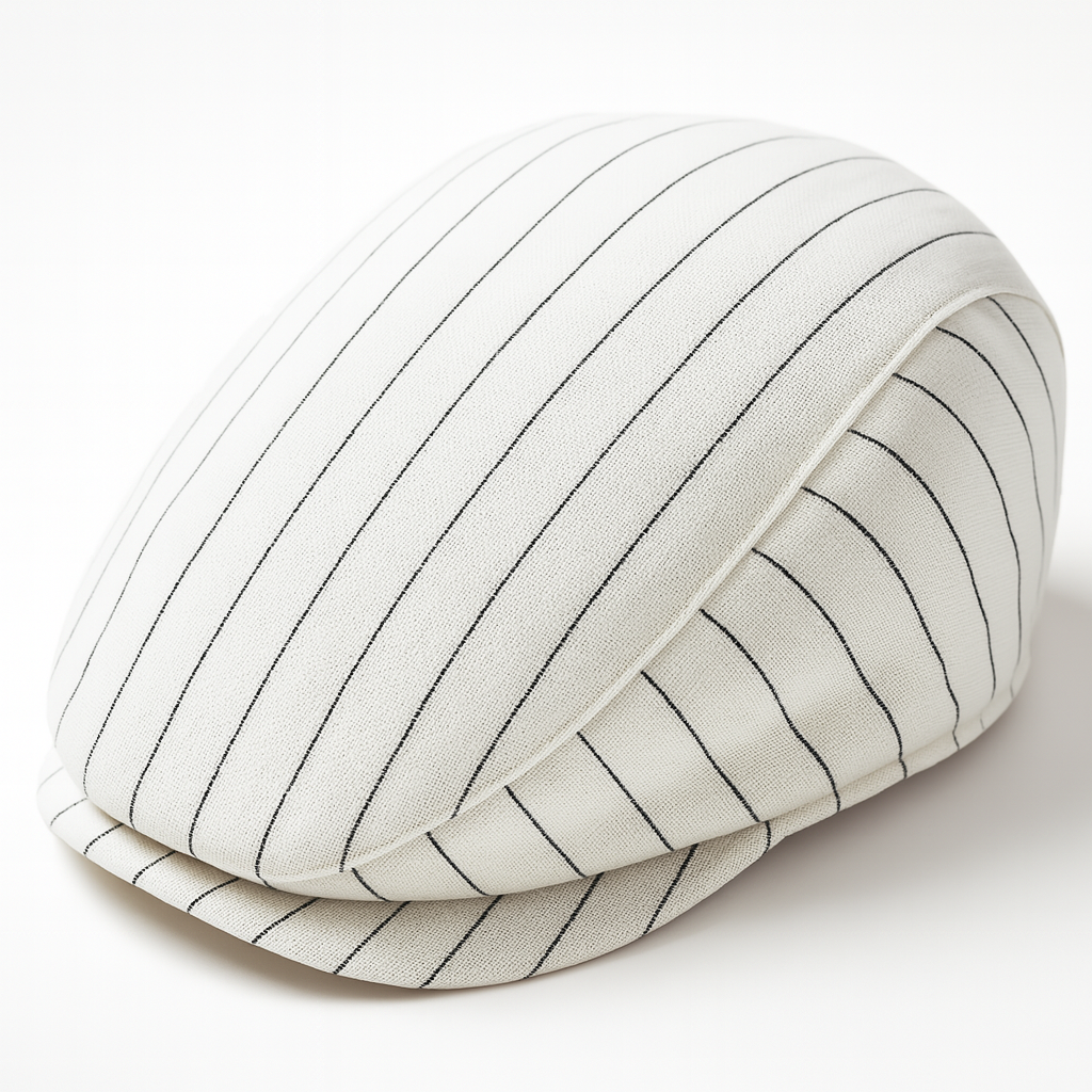 White Classic Baby Cotton Beret Hat (3-12 Months)
