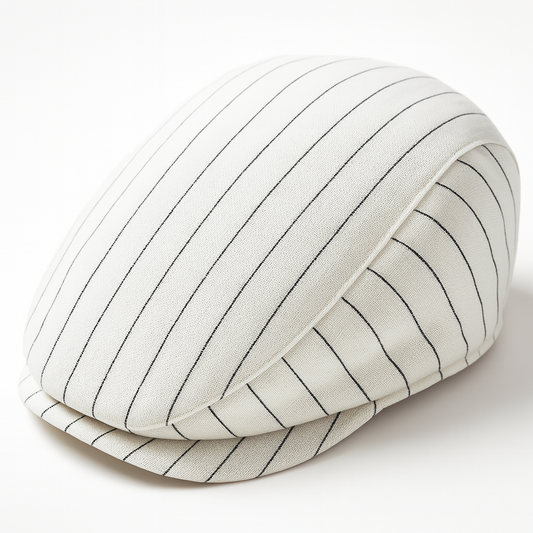 White Classic Baby Cotton Beret Hat (3-12 Months)
