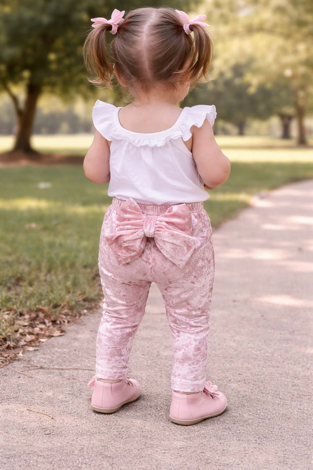Bowknot Velvet Soft Baby Leggings